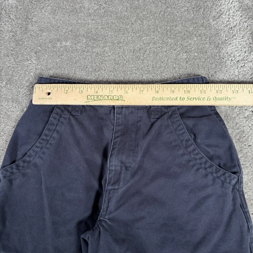 Vintage Sonoma Cargo Pants Youth Boys 8 Blue‎ Twill Wide Leg Baggy Utility Y2K